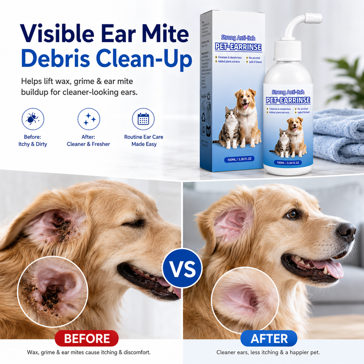 Pet Ear Cleansing Solution