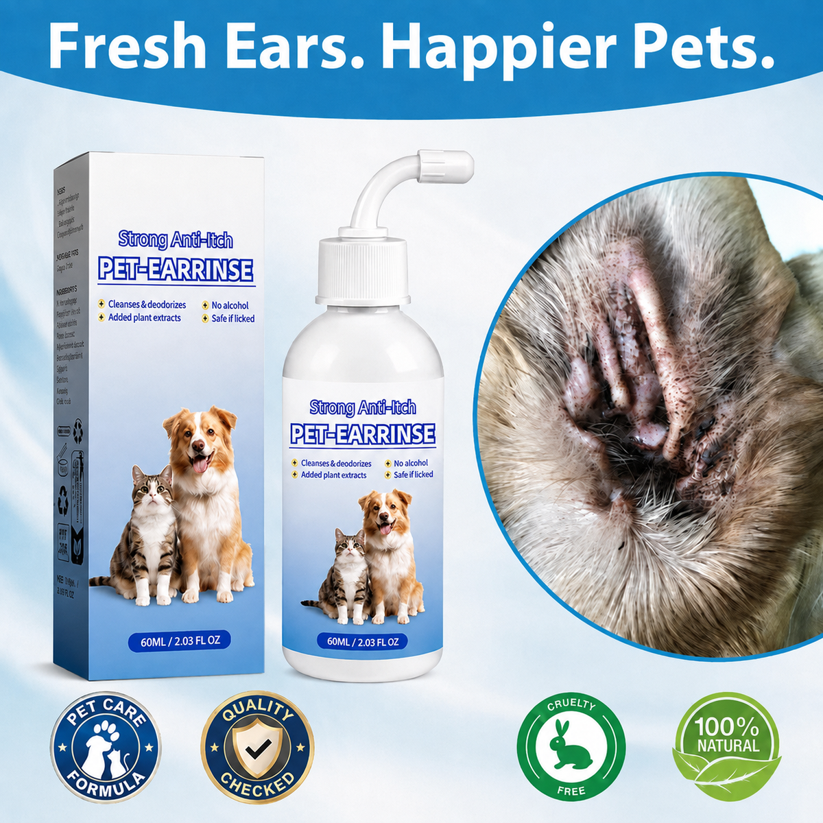 Pet Ear Cleansing Solution